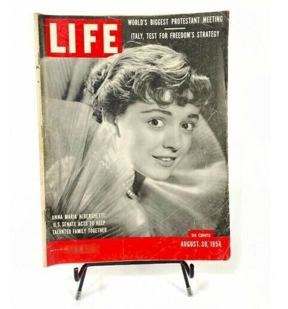 LIFE Magazine August 30 1954 Anna Maria Alberghetti Cover Vintage 1950s